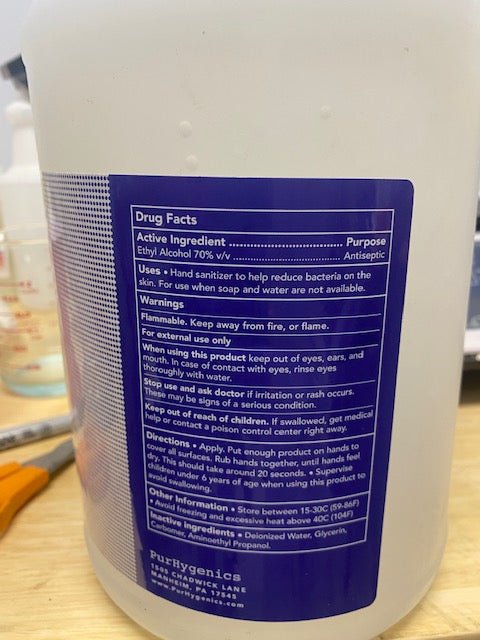 Hand Sanitizer - Purhygenics